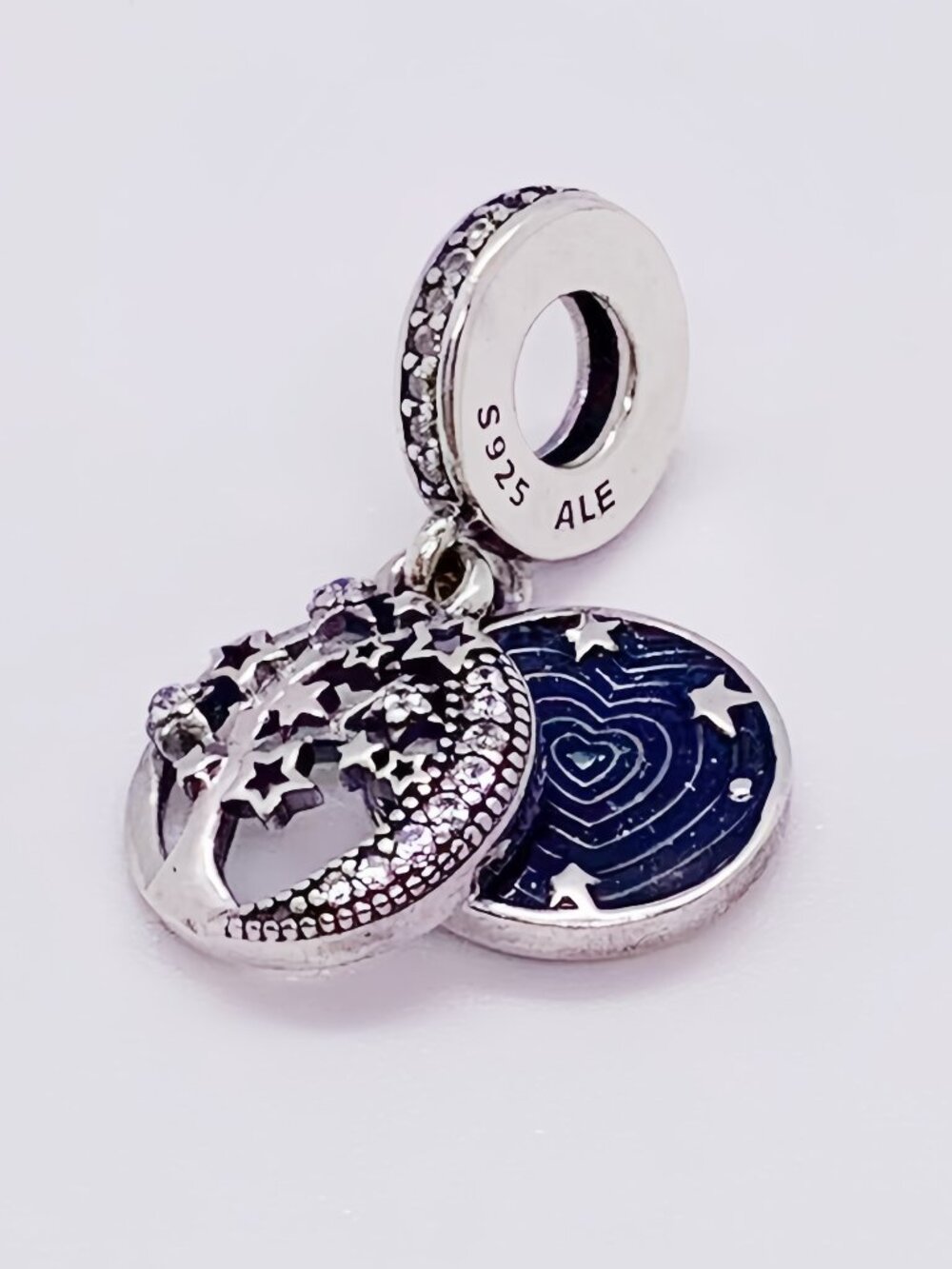 "Pandora Tampa Bay Florida Charm//Pandora Double Dangle Tree & Galaxy Moon Charm